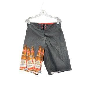 Mens 2014 Anheuser-Busch Budweiser Board Shorts Swim Trunks SZ 32 Black